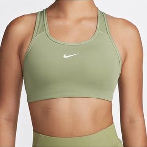Nike dry fit bra top olive green M( asian fit, runs small)